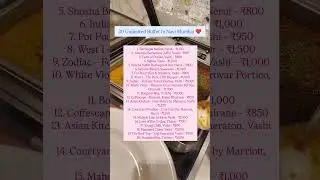 20 Unlimited Buffet in Navi Mumbai ❤️#kritikalbites