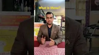 what is Menu? #menu #hotelmanagement #youtube #shimla #shyamalaacademy #restaurant