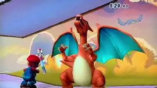 Baseball Man and D.G. Plays Super Smash Bros Brawl All Star Mode Easy (Pokemon Trainer and Mario)