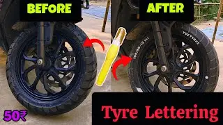 Ntorq Tyre Lettering Highlight Using Paint | Tvs Ntorq Modification 2025 | ntorq black panther