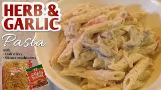 HERB and GARLIC PASTA RECIPE | Filipino Pacham : How to cook garlic pasta with shitake mushrooms