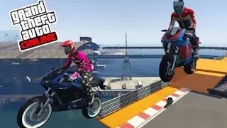 GTA V ONLINE : CORRIDA DE MOTO GANHEI ? ,  PE&Ccedil;AM SEUS SALVES!!