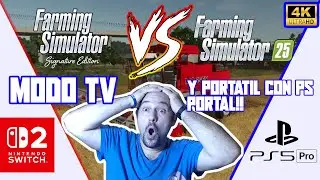 Farming Simulator Signature Edition Switch 2 vs Farming Simulator 25 PS5 PRO vs portatil PS portal