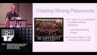 DEF CON 17 - Matt Weir - Cracking 400000 Passwords