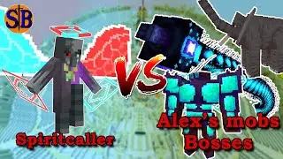 Spiritcaller vs Alex's mobs| minecraft Mob Battle