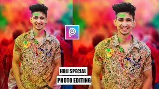 Holi Photo Editing | Picsart Holi Photo Editing | Holi Photo Editing 2021- PAUL EDITZ