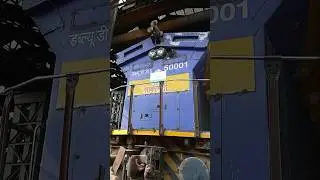 The Monster Wdg-5 ( Bheem )💀🥶  #indianrailways #train #wdg5 #bheem #railway #shorts