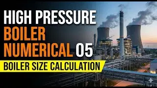 High Pressure Boiler Numerical 05 #calculation of Boiler Size