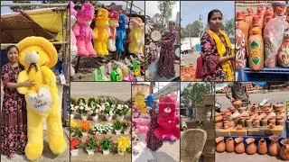 Nagole footpath shoppings vlog.teddy bears starting price      -100rs only.hyderabad.
