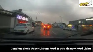 Balmoral Driving Test Route: West Belfast - Stewartstown Road