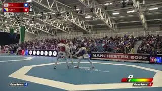 322 QF M-80kg 🔵 SEO Geon-woo KOR vs 🔴 HUSIC Nedzad BIH I Manchester 2022 World Taekwondo GP
