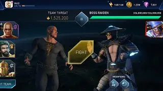 Boss RAIDEN ⚡Solo Raid Event Battle ☠️ InJustice 2 Mobile Gameplay