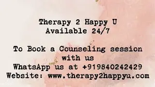 An E-Counselling Service that comforts you at your own place and pace via chat and calls! #therapy