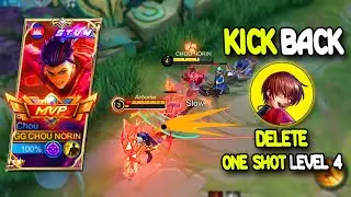 HOW TO CHOU KICK BACK | NEW META BUILD ONE SHOT LEVEL4!!!