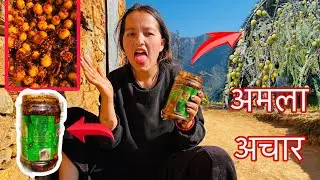 अमलाको अचार बनाऊने सजीलो तरीका कसरी बन्छ त अचार 5 मीनेट मै  #1ksridharvlog #villagelife #vlog #food