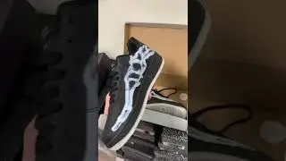 Nike air force skeleton black