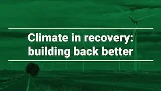 Climate in recovery: building back better