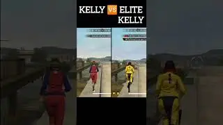 KELLY VS ELITE KELLY SPEED TEST 😱 FREE FIRE #shorts #video