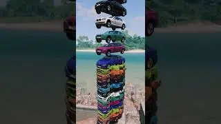 Bmw 7 series Tower Fall #beamng #shorts #game
