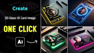 Instagram Trending Profile Glass ID Card Photo Editing| Bing Image Creator | Bing ai Photo Generator