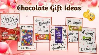Cute Chocolate gift ideas / DIY Valentine day gift making Idea / Handmade chocolate day card Ideas  