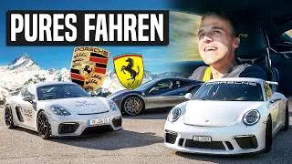 Porsche GT4 - San Bernardino Pass Fahrt! - EPIC & RAW Sound