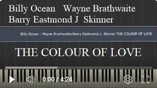 Billy Ocean   Wayne Brathwaite Barry Eastmond J Skinner THE COLOUR OF LOVE
