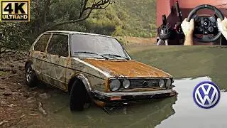 Rebuilding Volkswagen GOLF MK1 | Forza Horizon 5 | Steering Wheel Gameplay
