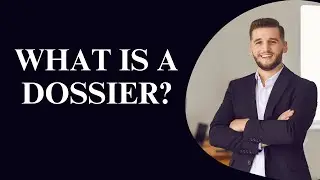 What is a Dossier? A Quick Guide to the Meaning and Usage of this Word  #regulatoryaffairs #pharma