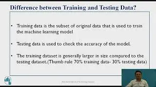 Google Colab notebook Implementation of  Data splitting into Train and Test dataset Machine Learning