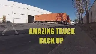 AMAZING Truck Back Up Into Space - Awesome driver skills Compilation