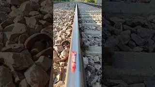 train vs toothpaste😧 #train #crash #railway