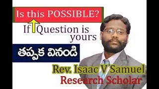 Is this possible II Rev Isaac Samuel messages II mahanaim ministries II