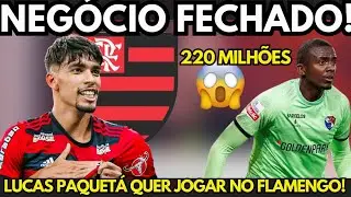 FLAMENGO CHEGA A ACORDO COM PAQUET&Aacute; E ESPERA 2&ordm; REFOR&Ccedil;O NO RIO DE JANEIRO AMANH&Atilde;!