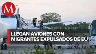 Migrantes deportados de EU llegan a Tapachula, Chiapas