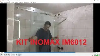 INSTALACION MAMPARA con KIT IM6012 INOMAX de acero inoxidable, linea profesional, el mas reforzado.