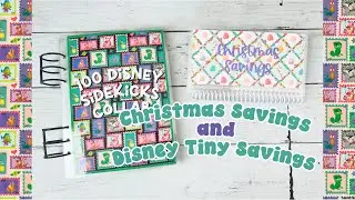 Christmas Savings & Disney Sidekick Tiny Savings | Cash Stuffing Mini & Tiny Savings Challenges
