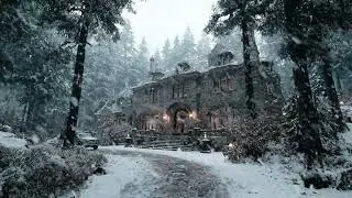 FROSTY BLOWING SNOW AND BLIZZARD SOUNDS WITH BROWN NOISE FOR STRESS RELIEF AND CALMING