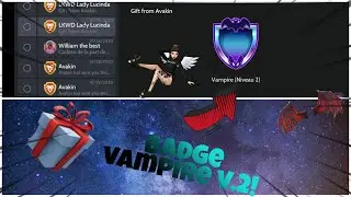 J'ach&egrave;te Mon Deuxi&egrave;me Badge Vampire - Tricia Avakin