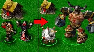 Собери лучшую армию чтобы выжить в Новой карте Warcraft 3 Reforged