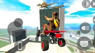 DINOSAUR ATTACK AND BIKE FLYING VIDEO INDIAN BIKE DRIVING 3D GAME #indianbikesdrivinggame 