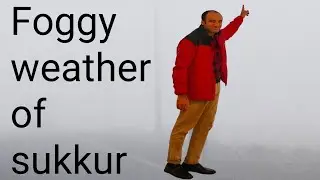 Foggy 🌁 weather ☁️-todays weather of sukkur-Fogg- Amazing foggy 🌁 weather in Sukkur -
