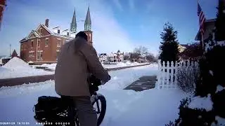 Electric Bike In The Snow! Snow Is Too Deep For the Trial Bike Ride! It Was a Try at Keeping Active!