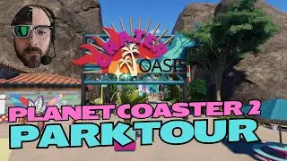 Water Park IN a Volcano? - Planet Coaster 2 Park Tour