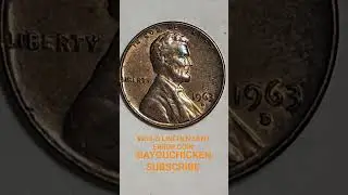 RARE 1963-D 1c RPM/Wrong PLANCHET ERROR COIN WORTH BIG MONEY...