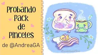 Probando Pack de Pinceles de AndreaGA para Procreate - Mi Expreriencia