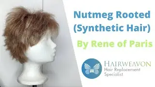 Colour Nutmeg Rooted Synthetic Hair by Rene of Paris  | Shown on Lizzy