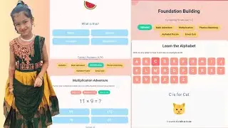 5 year old odisha girl making A to z alphabet learning app for all kids | atozwebapp.com 