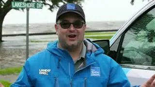 Lands&rsquo; End Ultimate Waterproof Rain Jacket, field tested by The Weather ChannelⓇ.