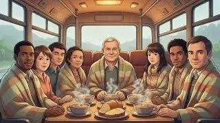 When Rain Slows Time | Cozy Bus Cooking Story